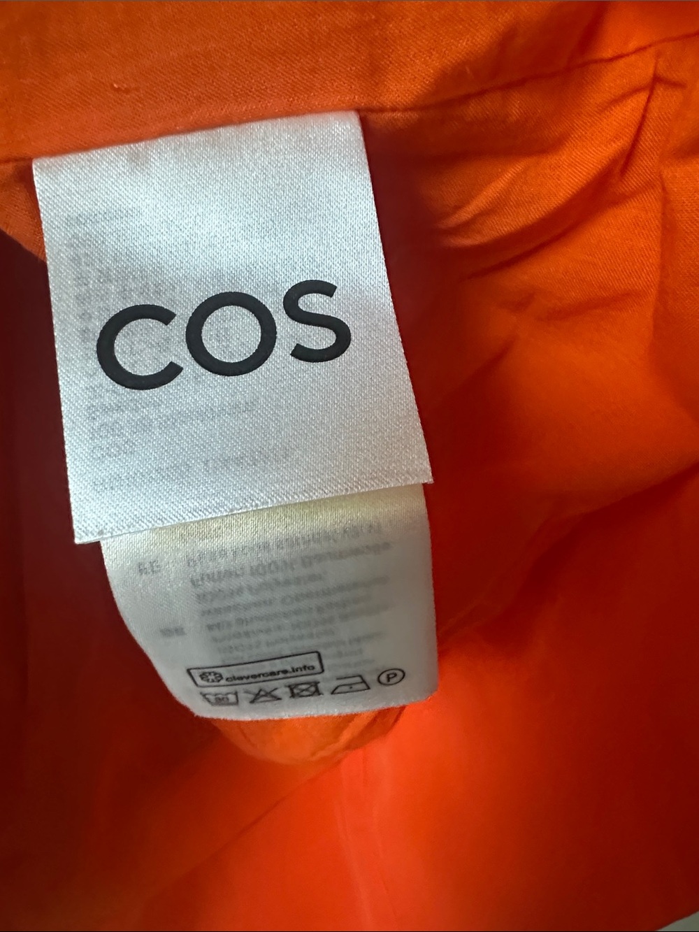 COS Bright Orange Off-Shoulder Ruffle Top - Picture 9 of 12